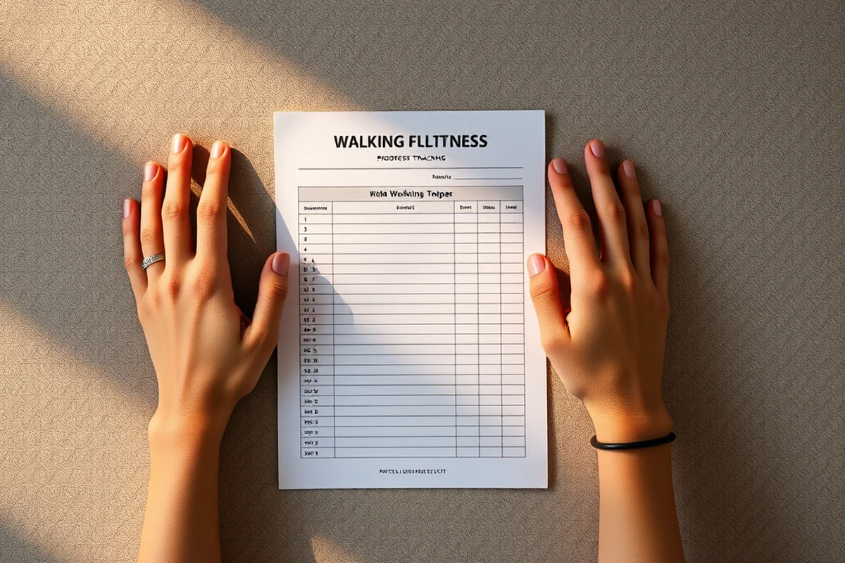 walking workouts progress tracking printable — Walking Workouts Progress Tracking Printable (the finished result)