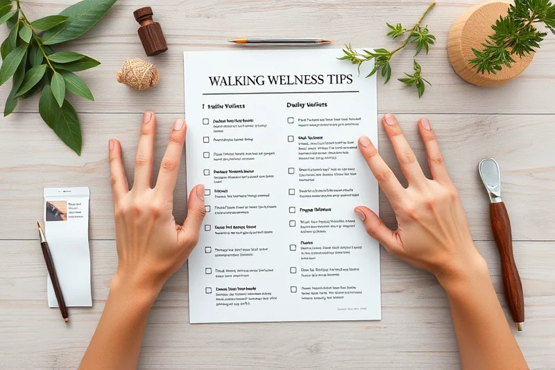 walking workouts tips checklist — Walking Workouts Tips Checklist (the finished result)