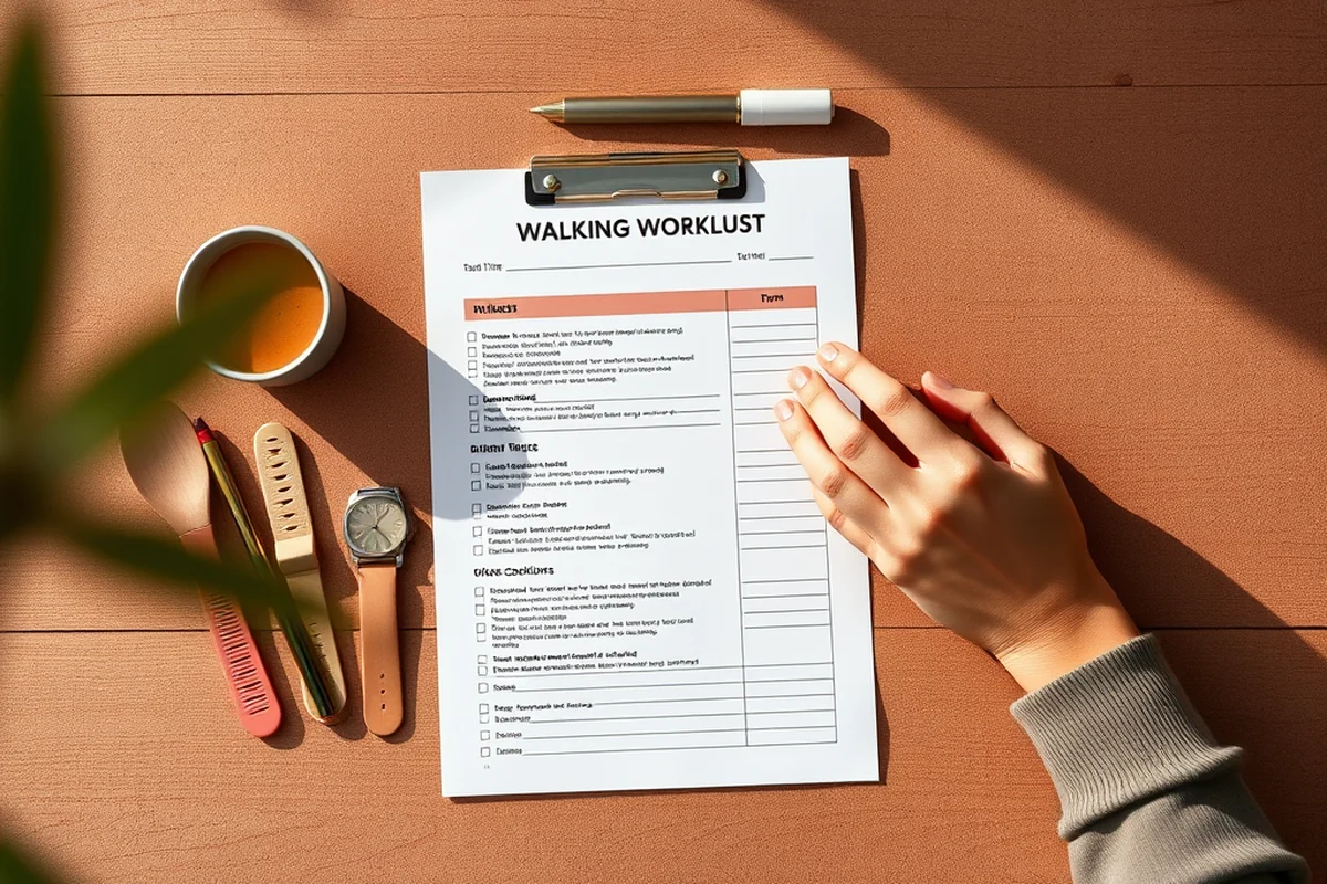walking workouts form checklist — Walking Workouts Form Checklist (the finished result)